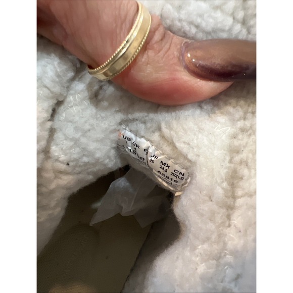 Timberland Jayne Waterproof Teddy Fleece Fold Down Brown Nubuck Women Size 8 - Picture 6 of 10